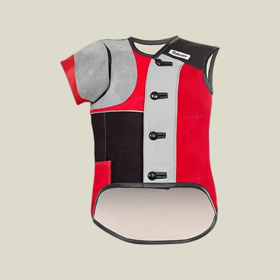 aufladeweste sitzend doppelleinen